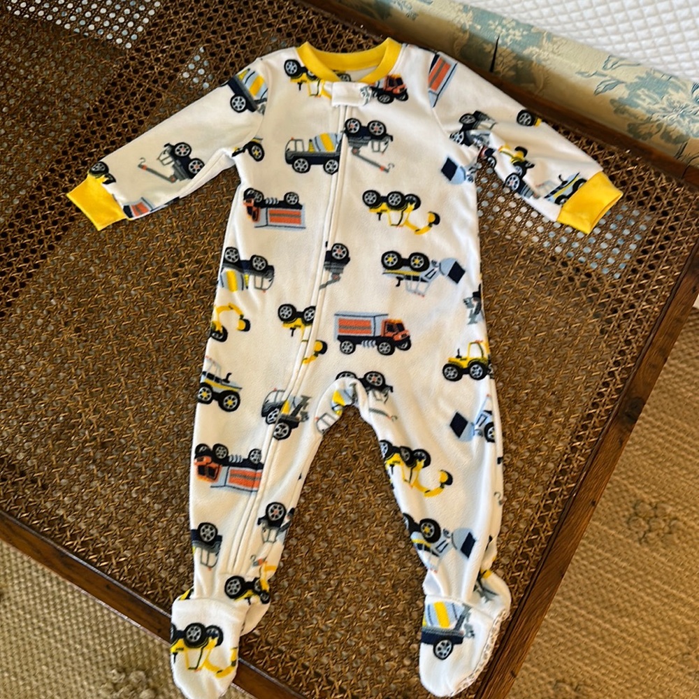 Carter’s 12 month fleece footy zipper pj’s